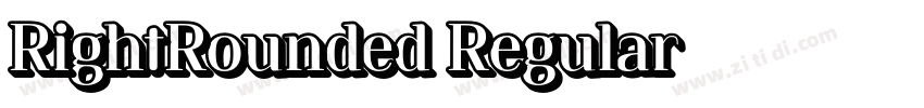 RightRounded Regular字体转换